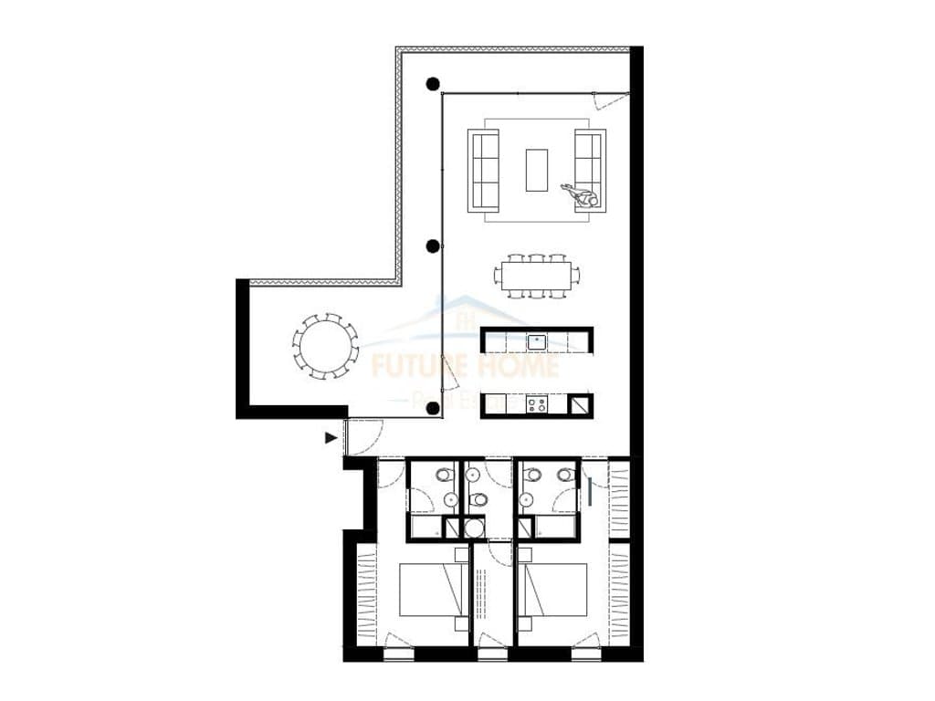 Shitet, Apartament 2+1+3, “By Long Hill Residences”, Mjull-Bathore, Tiranë. 5