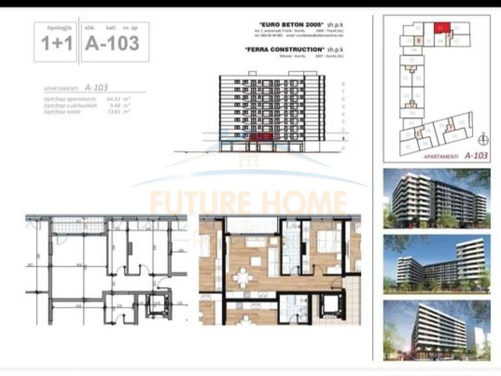 Shitet,Apartament 1+1, Don Bosko 2