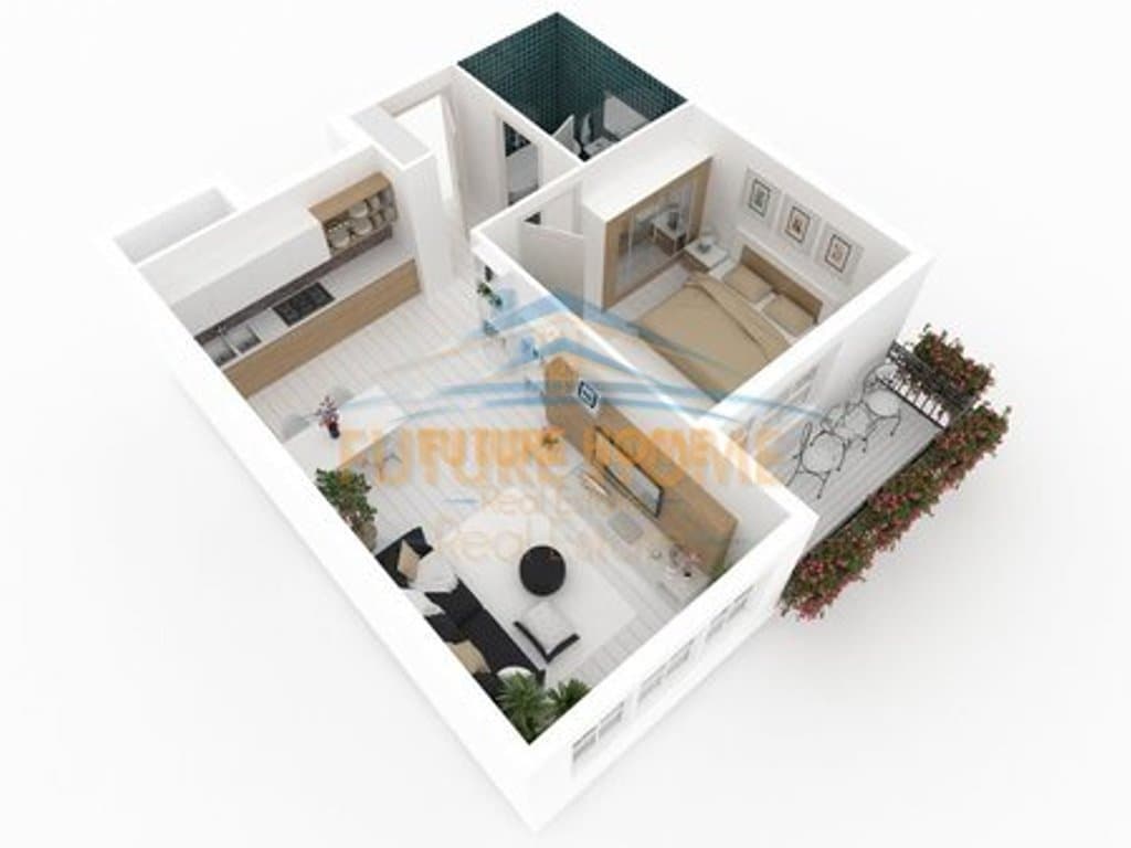Shitet, Apartament 1+1, Pazari i Ri, Tiranë. 118,000 € 1