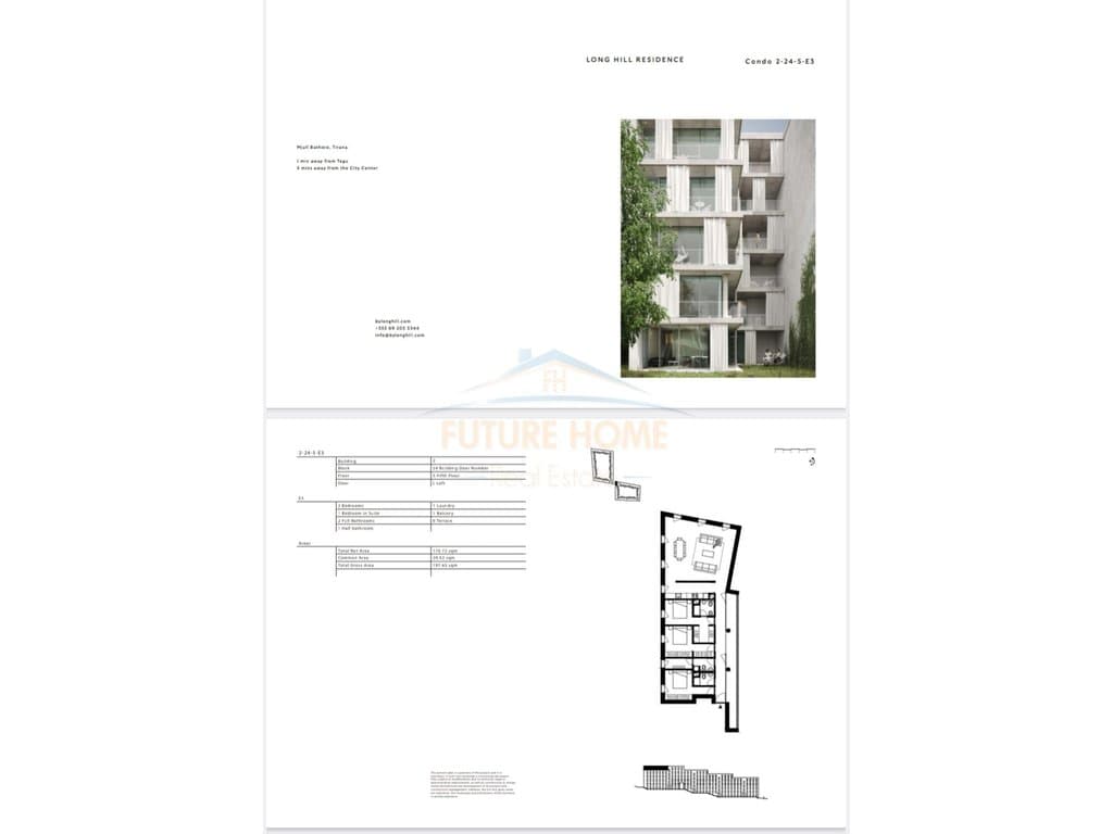 Shitet, Apartament 3+1+3, “By Long Hill Residences”, Mjull-Bathore, Tiranë 4