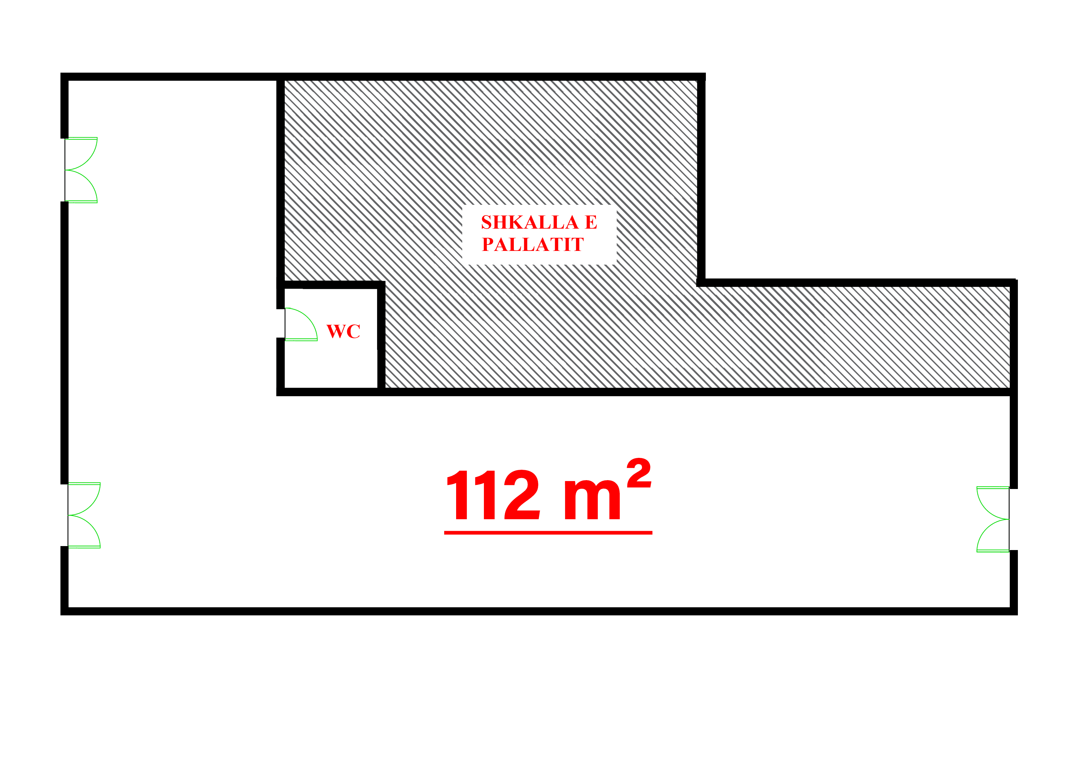 SHITET AMBIENT KOMERCIAL 112m², NE ASTIR-KOMPLEKSI FRATARI