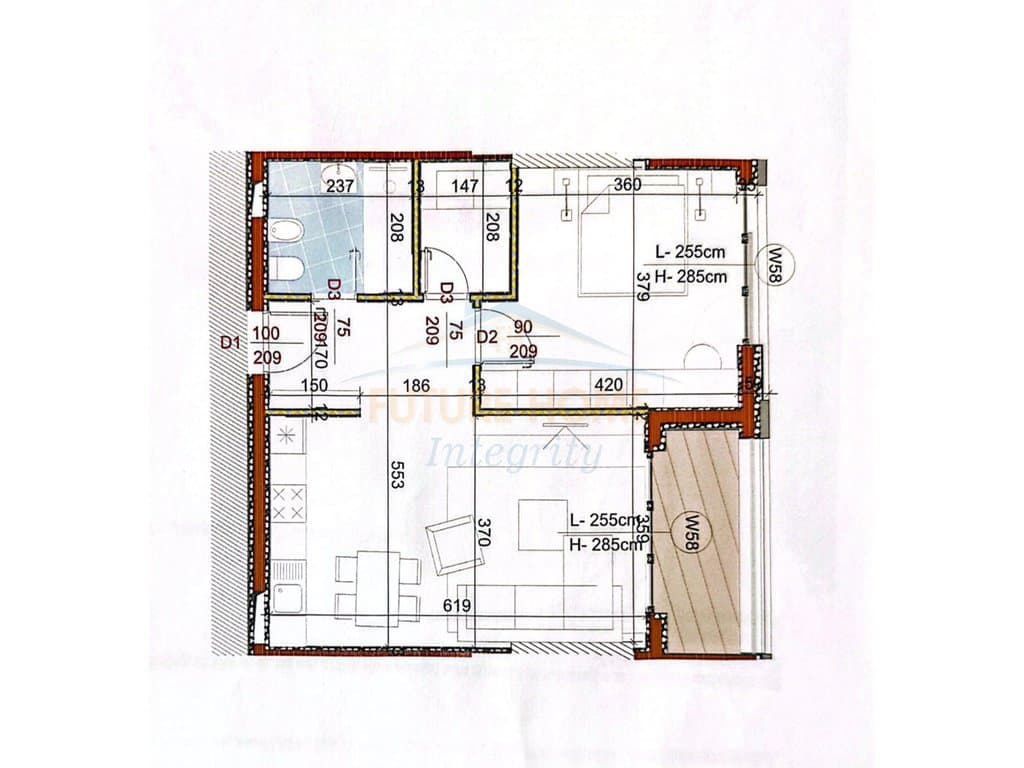 Shitet, Apartament 1+1, Rezidenca Golden Gate Tiranë 2