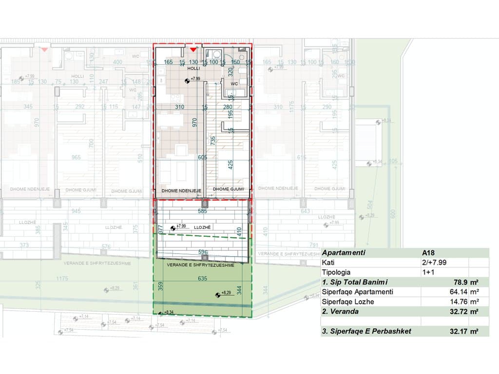 SHITET APARTAMENT 1+1+VERANDË NË GREEN COAST – PALASË 380,000 € 2