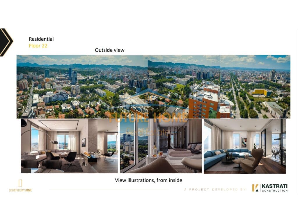 Shitet, Apartament 2+1+2, Rruga e Elbasanit,DownTown 1 3