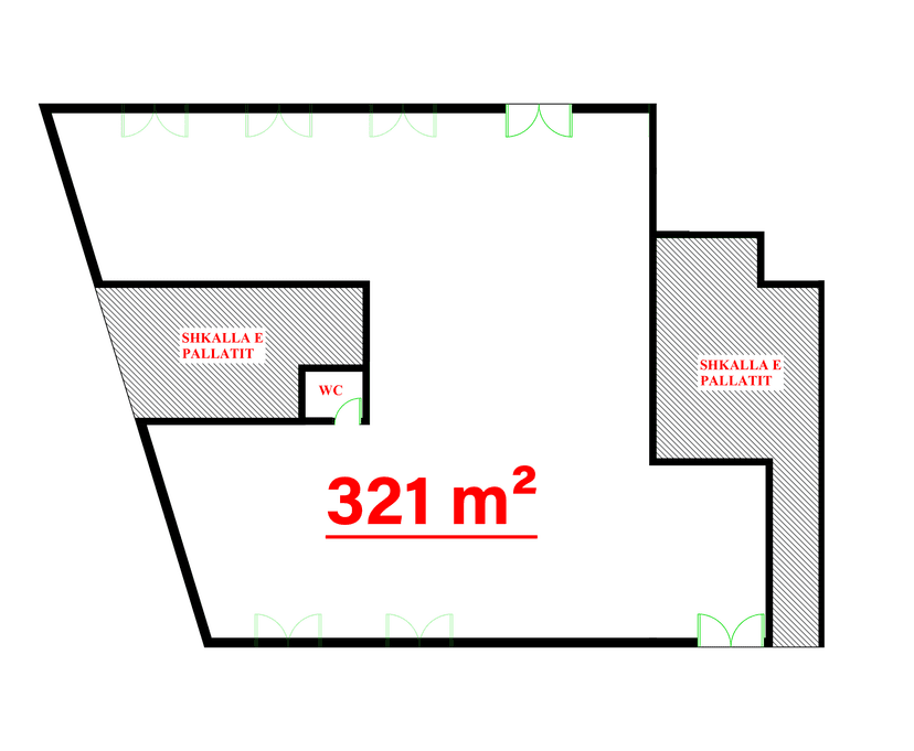 SHITET AMBIENT KOMERCIAL 321m², NE ASTIR-KOMPLEKSI FRATARI 1