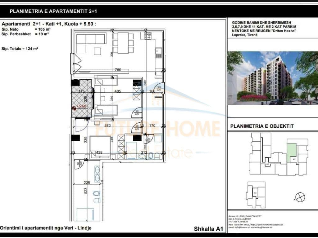 Shitet, Apartamenti 2+1, Rr. ''Dritan Hoxha'', Tirane. 4