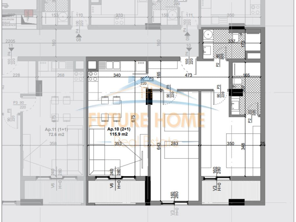 Shitet Apartament 2+1 Kamez 2