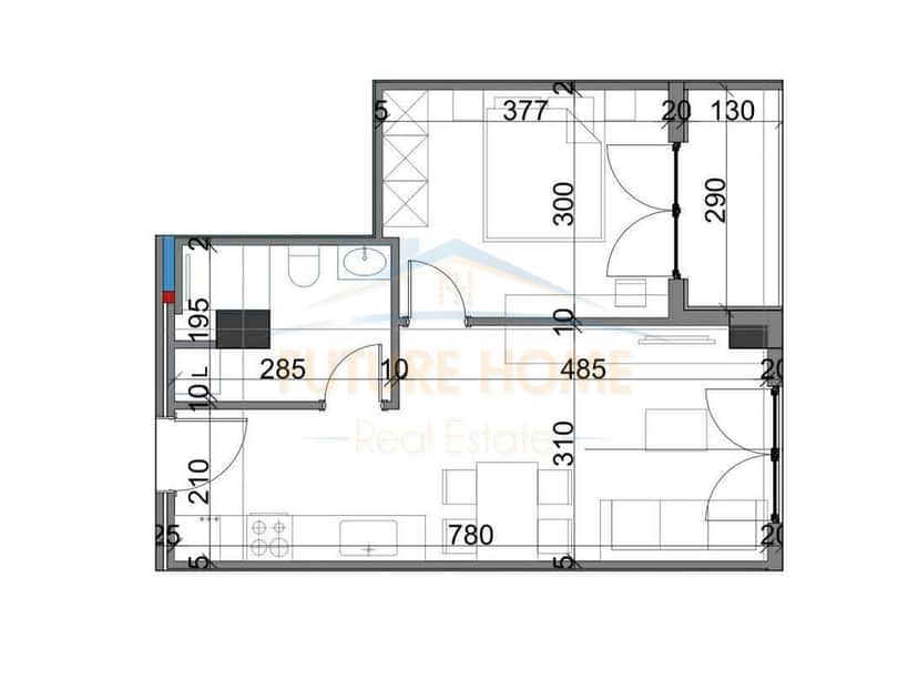 Shitet Apartament 1+1+Post Parkimi , Kompleksi Viva 1