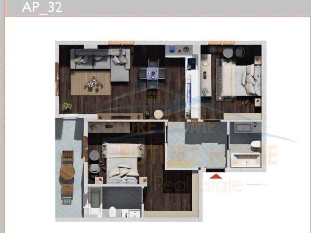 Shitet, Apartament 2+1+2, Polaris Residence, Kamez. 2