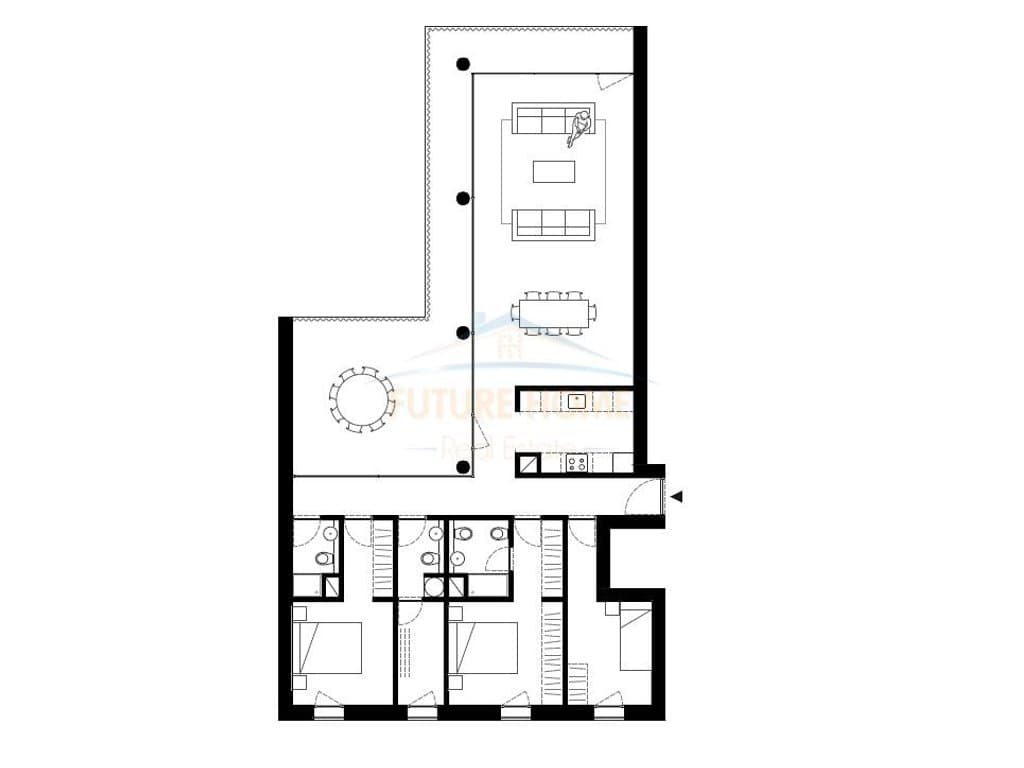 Shitet, Apartament 3+1+3, “By Long Hill Residences”, Mjull-Bathore, Tiranë. 2