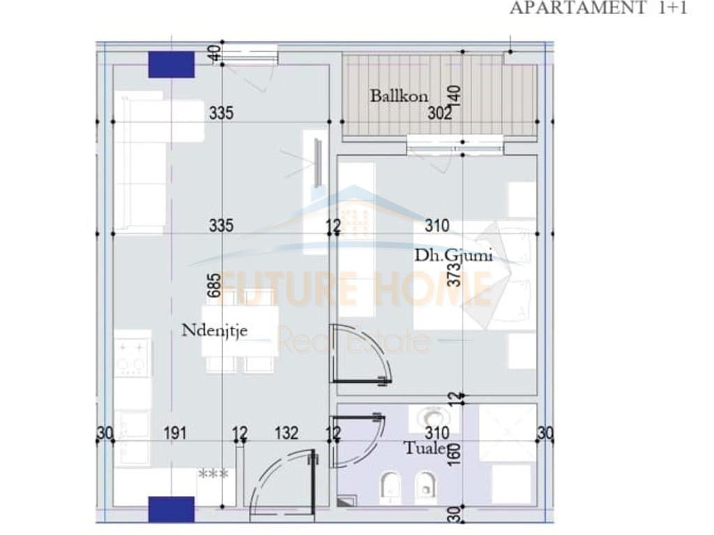 Shitet, Apartament 1+1, Tirana Entry 2, Tiranë. 3