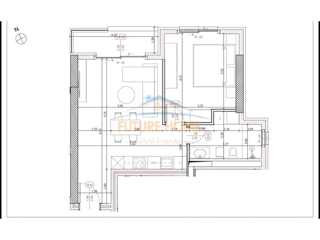Shitet,Apartament 1+1, Rezidenca Almar,Mali i Robit 3