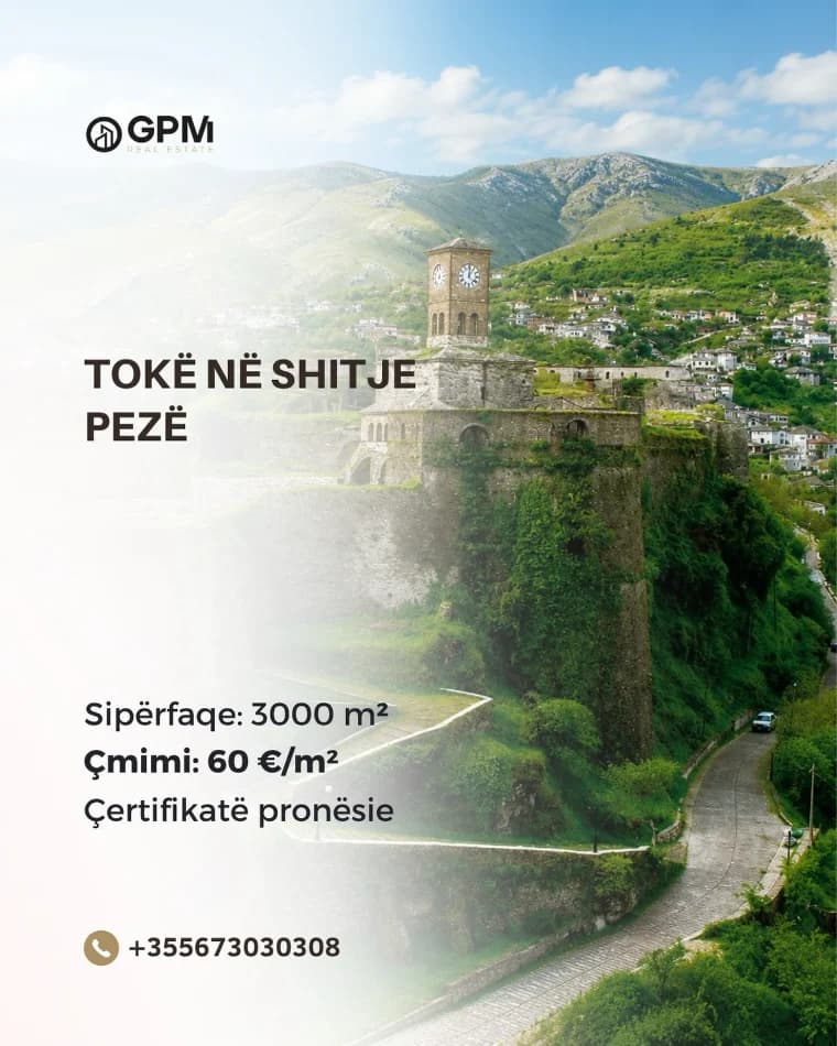 🌿 3,000 m² tokë në Pezë, hapësira ideale për të investuar dhe ndërtuar! 1