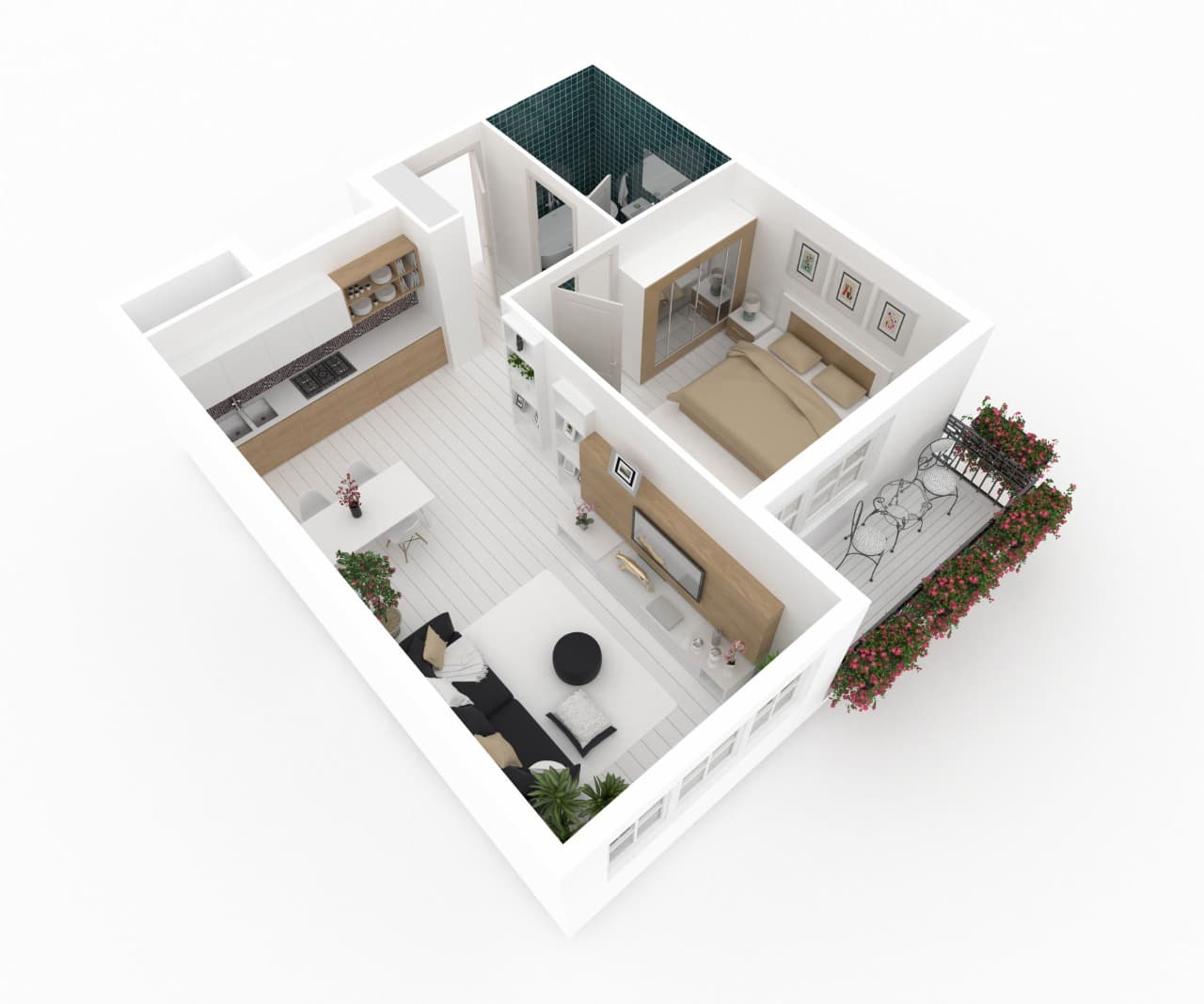 Shitet, Apartament 2+1+2, Sauk " Grow Green ", Tiranë. 3