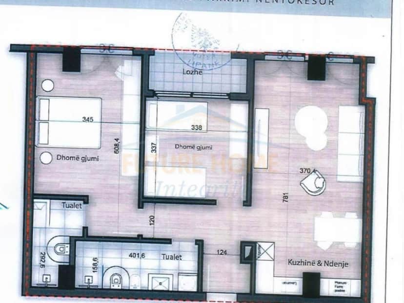 Shitet, Apartament 2+1+2, Rezidenca Splendor, Tiranë. 1
