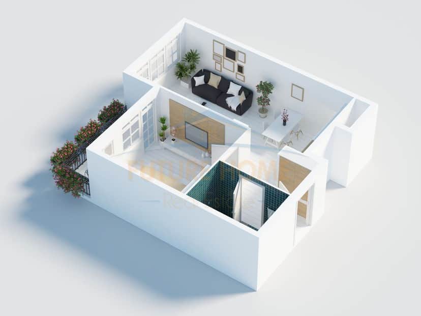 Shitet, Apartament 1+1, Kamëz, Tiranë. 1