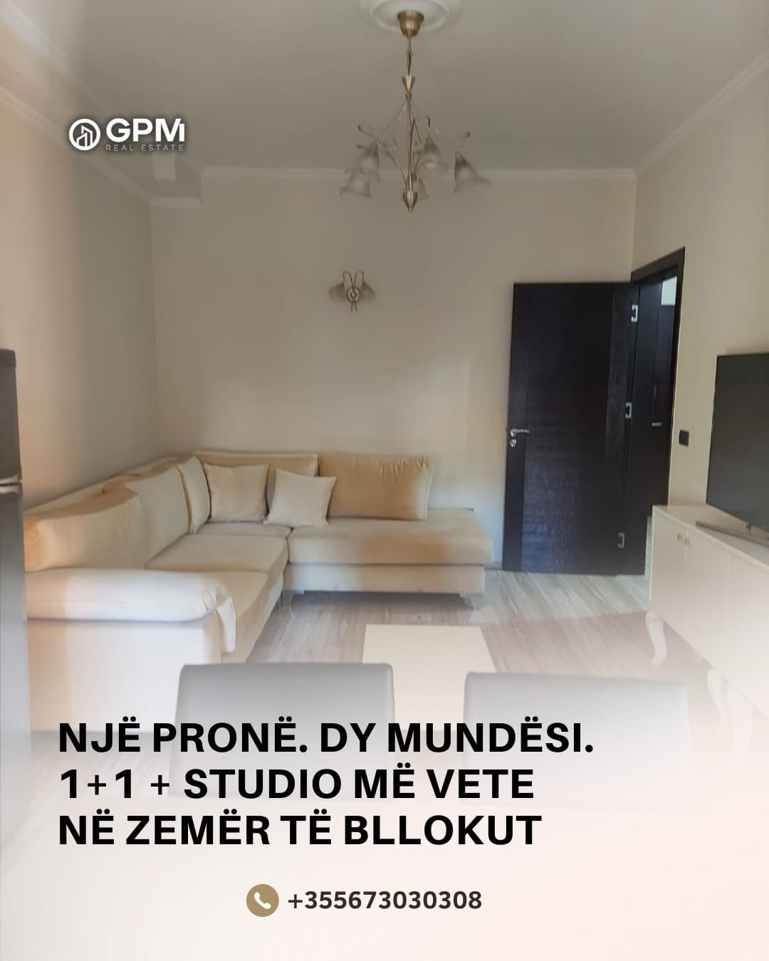 Shitet apartament me sipërfaqe totale 97 m²,në zemër të Bllokut. 1